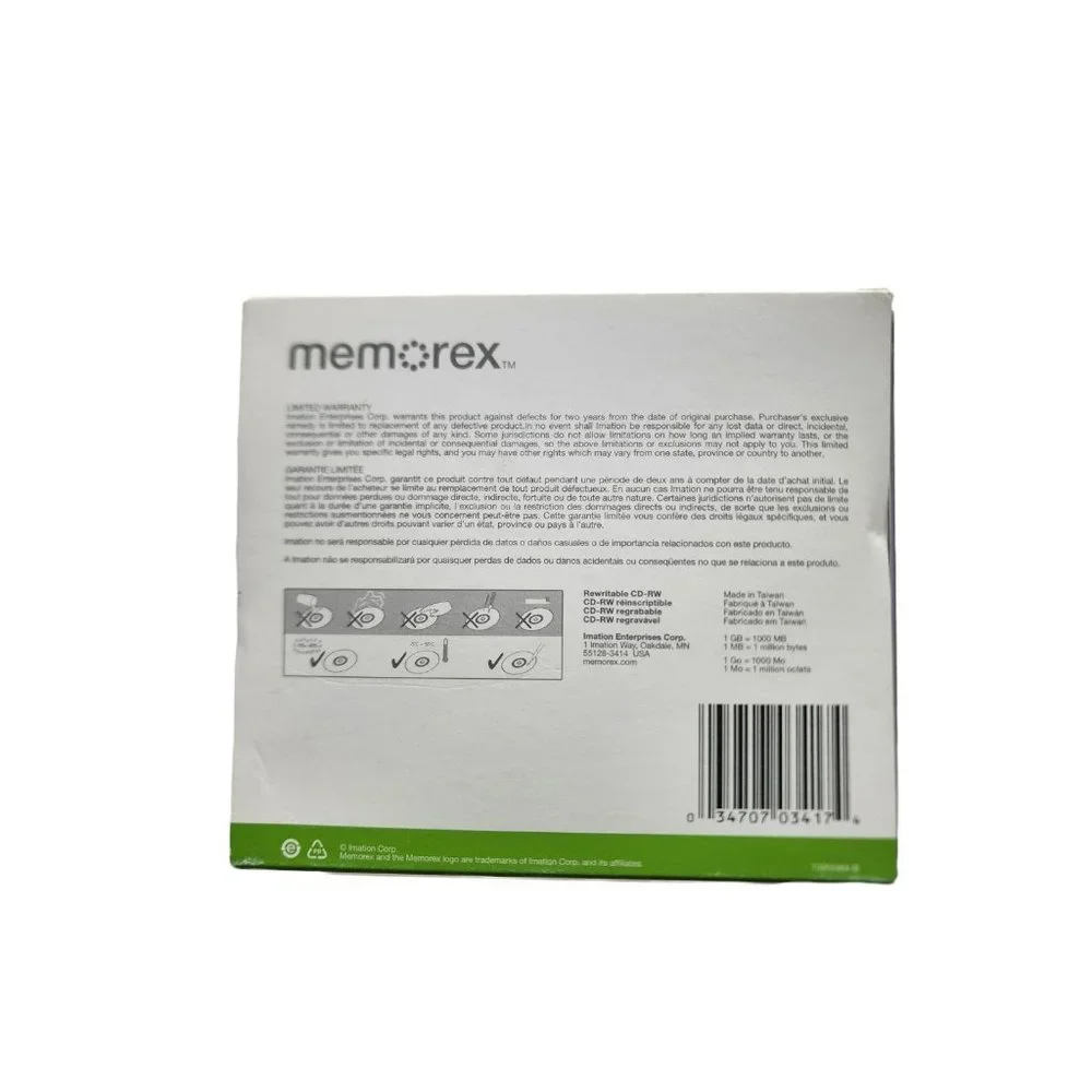 Memorex High Speed CD-RW 12X 700MB/ 80 min, 10 Pack - Picture 4 of 10